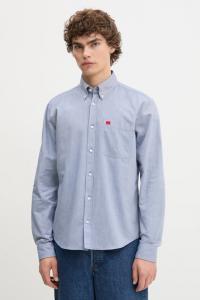 Хлопковая рубашка evito HUGO, синий