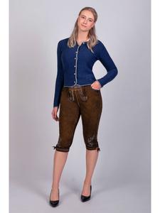 Edelnice Кожаные брюки темно-коричневого цвета