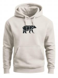 Neverless Толстовка 'Bär Lineart Polygon' в цвете Nude