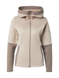 Спортивная толстовка с капюшоном на молнии Didriksons ANNELI, Light beige/Dark beige