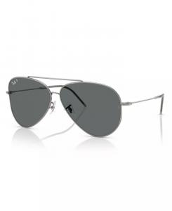 Мужские и женские поляризационные солнцезащитные очки Aviator Reverse RBR0101S Ray-Ban, серый