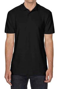 Рубашка-поло Gildan SoftStyle, черный