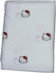 Комплект постельного белья из хлопка Hello Kitty от Jay Franco & Sons, Inc. (красные бантики, размер Full)