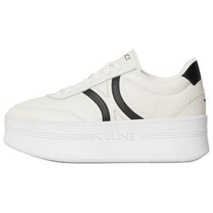 CELINE Triomphe Low top Skateboard Shoes Women's White