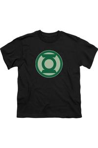 Футболка с коротким рукавом Green Lantern с зеленым символом для детей Gildan