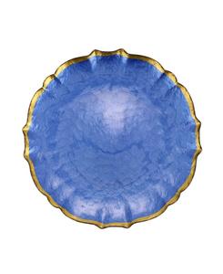 Барочная стеклянная обеденная тарелка, 10,5 дюймов VIETRI, цвет cobalt