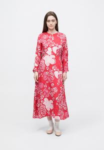 Платье Marimekko RYTMI TORSTAI, Red/Light Turquoise/Pink/Red