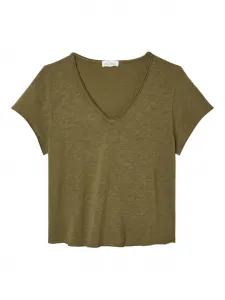 Футболка sonoma с v-образным вырезом American Vintage, зеленый