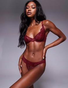 Стринги Sian бордового цвета Asos Design