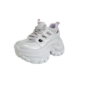 Высокие массивные кроссовки Women's POOQ, серебристо-фиолетовый