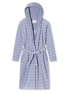 SCHIESSER Длинный банный халат 'Feather Terry' в светло-голубом цвете