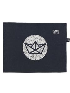 Schietwetter Салфетка под тарелку с надписью «Домашний порт», темно-синего цвета