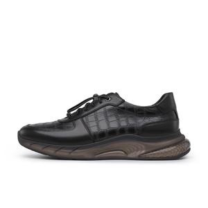 Крисдиен Дени Повседневные туфли мужские, [Крокодиловый принт] Черные