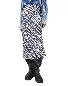 Шелковая юбка миди Max&Co., мультиколор