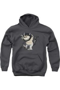 Толстовка с капюшоном Where The Wild Things Are Carol Youth Gildan, Charcoal