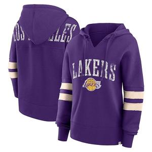 Женский худи dolman с v-образным вырезом Fanatics Branded Purple Los Angeles Lakers Bold Move Unbranded