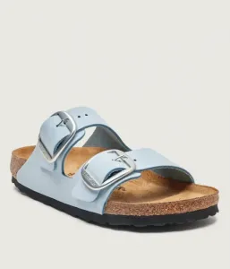 Кожаные тапочки Arizona Big Buckle Birkenstock, небесно-голубой