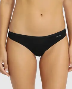 Невидимые трусики Janira с хлопковой лентой, черный