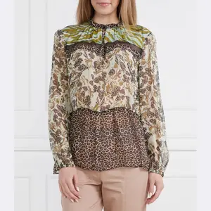 Блузка стандартного кроя Marc Cain, зеленый