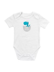 Schlummersack Детский боди из органического хлопка с надписью, короткие рукава, серебристого цвета