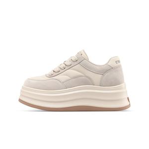 C°BANNER Износостойкие женские лоу-топы для скейтбординга бежевые, цвет Beige
