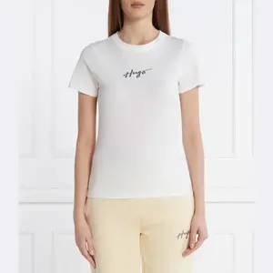 Футболка Classic tee_4 стандартного кроя Hugo, белый