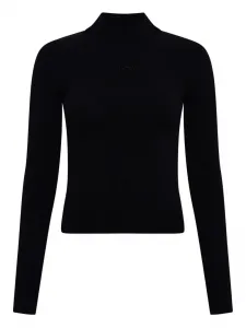 Топ с высоким воротником Marine Serre, черный