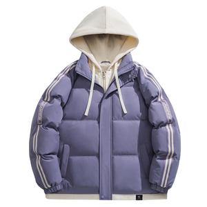 Пуховик Unisex Hooded Moderate Padded VanCamel, фиолетовый