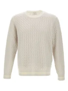 Свитер фактурной вязки Eleventy, нейтральный