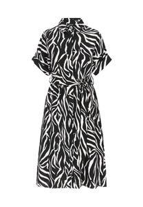 Usha BLACK LABEL Платье-рубашка 'Classic' в черном цвете