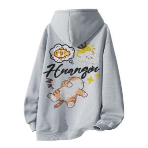 Толстовка Unisex Hooded Moderate Heavyweight HUANQIU, светло-серый