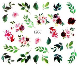 Водные наклейки для ногтей - № 1206, Raisin