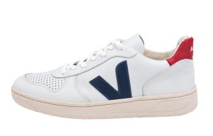 VEJA V-10 Leather White Nautico Pekin