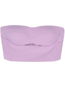 Укороченный топ на косточке Patrizia Pepe, фиолетовый