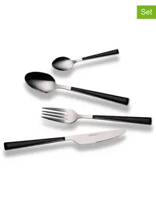 Набор столовых приборов "Basic" из 16 предметов черного цвета Echtwerk