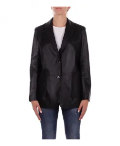 Кожаная куртка Solotre, черный