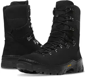 Ботинки Danner 8 Wildland Tactical для лесных пожарных, мужские и женские - из огнестойкой кожи, с электрозащитой (EH), с маслостойкой и противоскользящей подошвой, произведено в США, черный