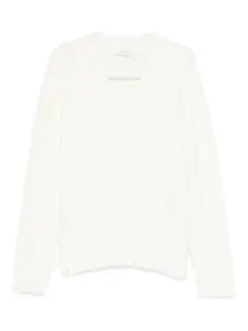 Свитер с V-образным вырезом Diana Studio, белый