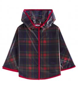Клетчатый плащ Dolce&Gabbana Kids, цвет tartan fdo blu navy