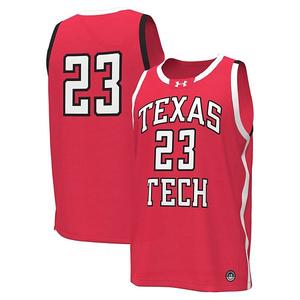 Мужская баскетбольная майка Texas Tech Red Raiders #23 красная Under Armour