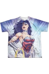 Футболка с коротким рукавом для подростков "Богиня-воительница" Justice League of America Gildan, белый