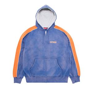 Толстовка Supreme State Zip Up Hooded Sweatshirt, Washed Royal