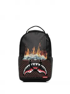 Рюкзак в клетку Sprayground, черный