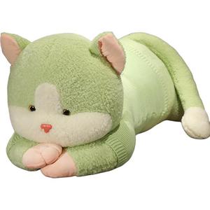 Плюшевая кукла милый свитер котенок высота 90cm/110cm/130cm/160cm Bitter purchase, зеленый