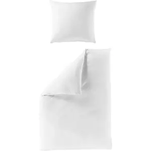 Постельное белье BIERBAUM» Biber Uni в размерах. 135х200, 155х220 или 200х200 см", бобер уютный и теплый зимой, постельное белье из хлопка, белый