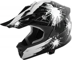 Шлем детский SLMOTO Fireworks для мотокросса, белый