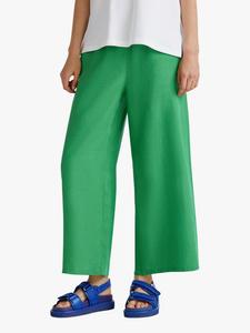 Широкие укороченные льняные брюки Benetton