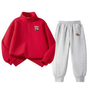 Повседневная спортивная одежда для подростков WARRIOR, красный/серый