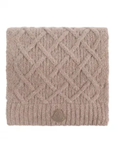 Шарф из смеси шерсти альпаки Moncler, коричневый