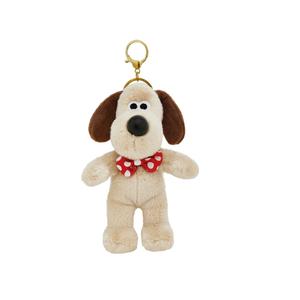 Gromit коллекция Wallace And Gromit кукла плюшевый подвес с сердечком и маленькими цветочками высота 15cm The Green Party, Bow tie in a sкоричневыйding position